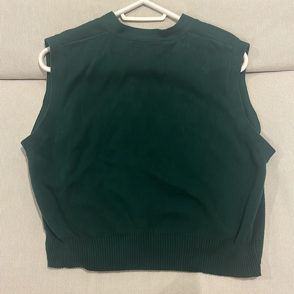 Vintage Forest Green Tabi Sweater Vest 100% cotton - Picture 4 of 4